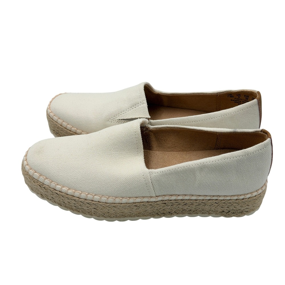 Dr. Scholl's Cream‎ Canvas Espadrille Spring Loafer Slip-on Women's 7.5 M Jute - Picture 14 of 14